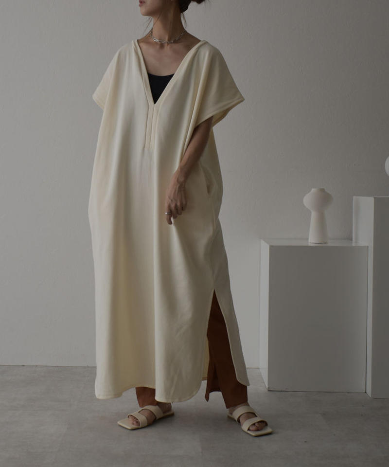 Onepiece 日本製 スウェット カフタン モカ エクリュ L A V I