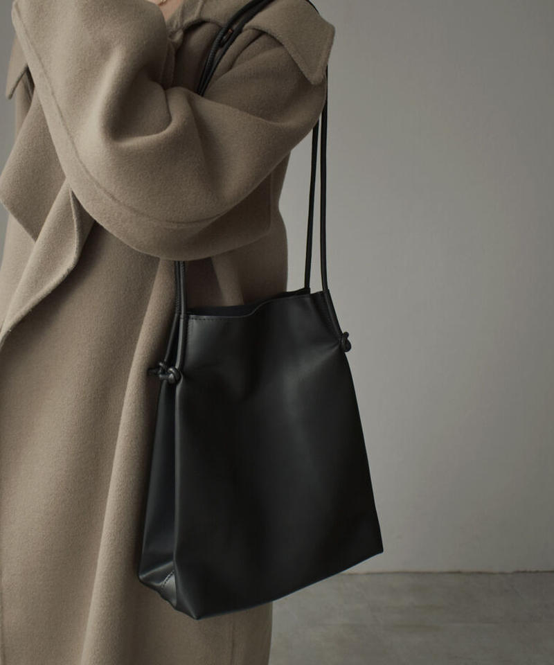 nh-bag2-02537 ソフトエコレザー トートバッグ ブラック ブラウン