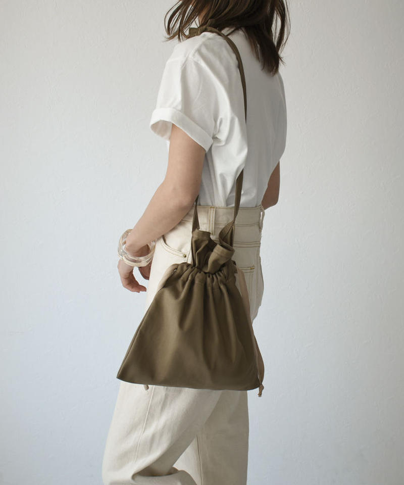 Nh Bag2 日本製 レッドクロス Hbt生地 ミリタリーエプロン巾着バッグ