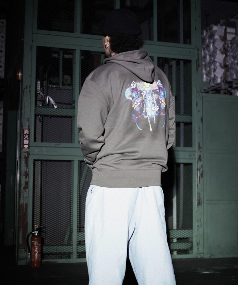 在庫限り 餓者髑髏 ガシャドクロ サイバーパンクパーカー10 0oz 玲瓏 Leir