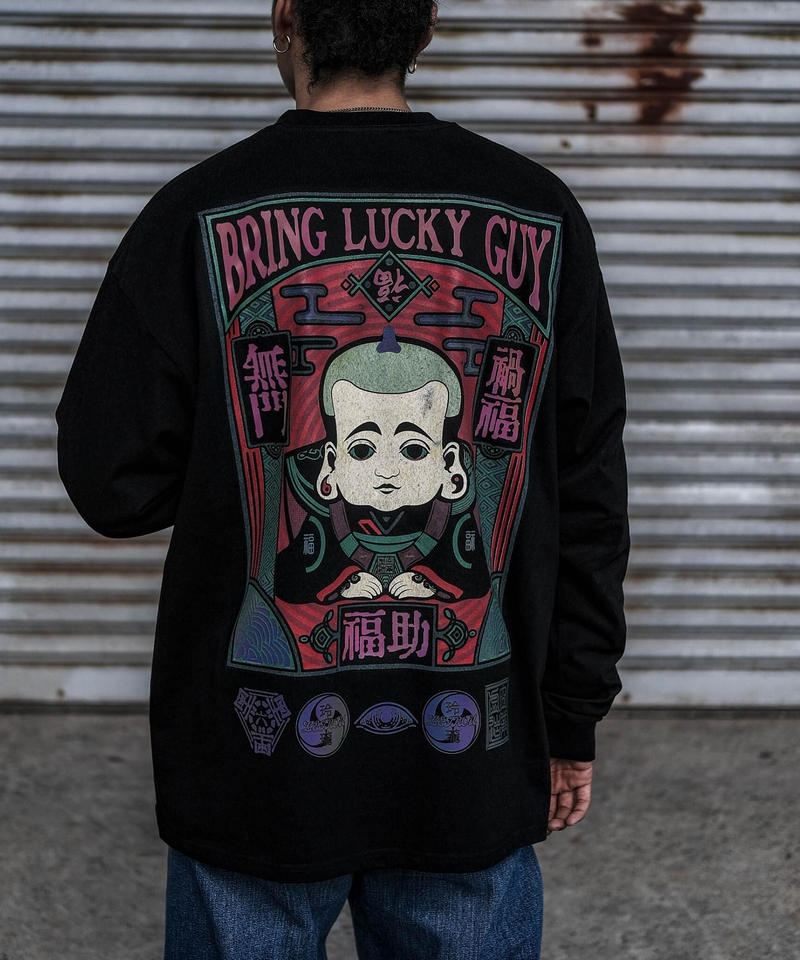 ブラック系 2xl 3l 春夏新作ロンt 福助 玲瓏 虚空坊主 Xxl Tシャツ カットソー 七分 長袖 メンズブラック系2xl 3l 10 800 Hafryat Com