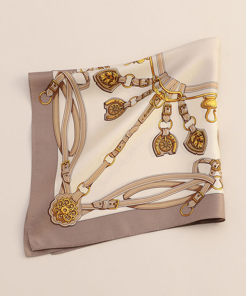 チェーン柄スカーフ Maria Rouk マリアルーク