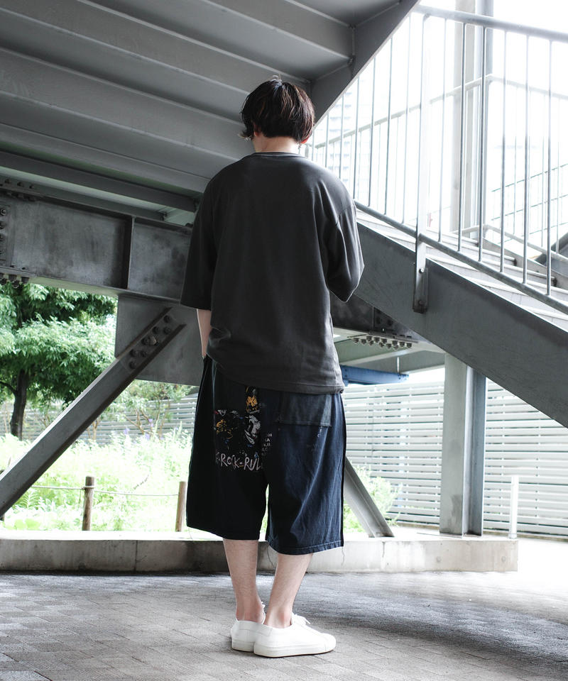 DISCOVERED×RePLAY】ReMAKE HALF PANTS | MTM 即納即納 【DISCOVERED×RePLAY】まとめ PANTS HALF ReMAKE ショートパンツ