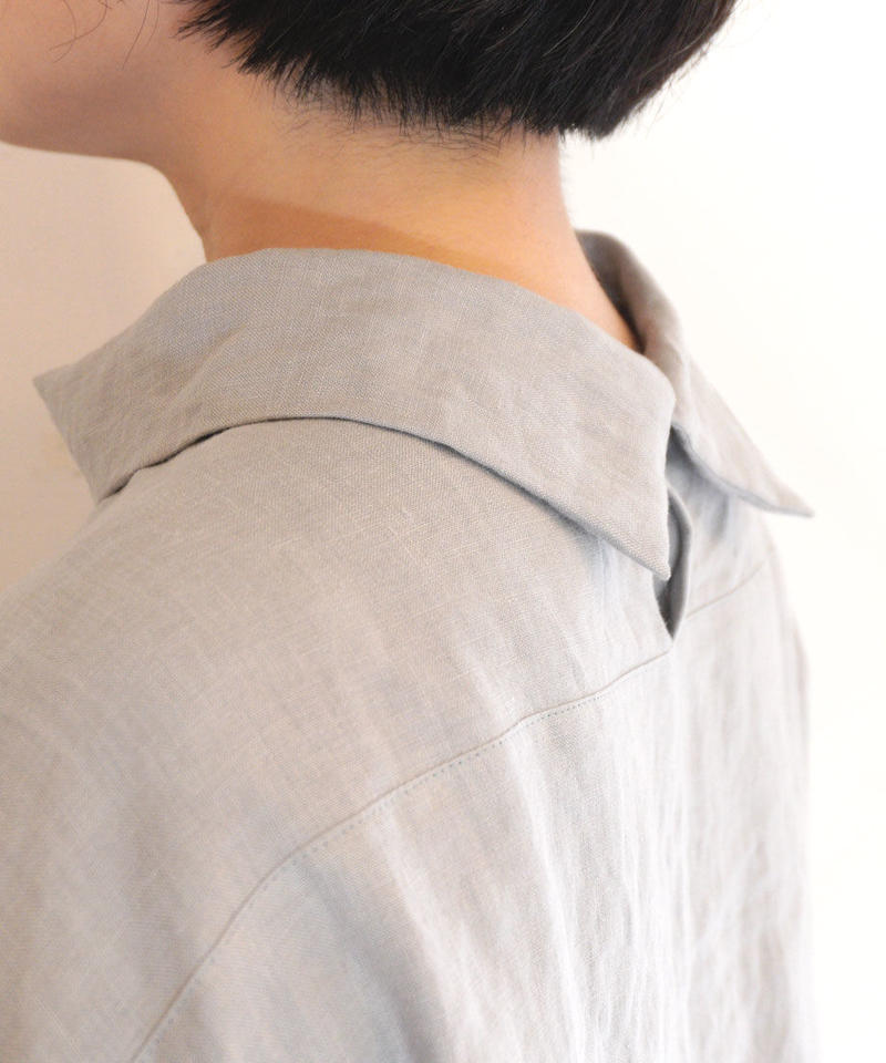 ロールカラーブラウス の型紙 指南書付 生地 裁断 Milleturu