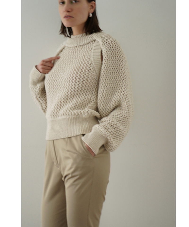上品】 クラネ正規品CLANE BOLERO SET UP MESH BOLERO MESH KNIT KNIT