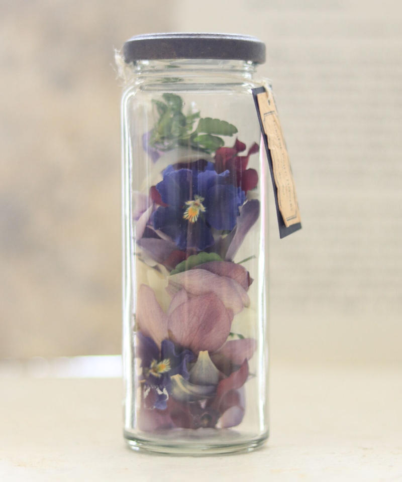 アンティーク調ドライフラワーボトル ルミエールドライフラワー Anhy M4 Hana A