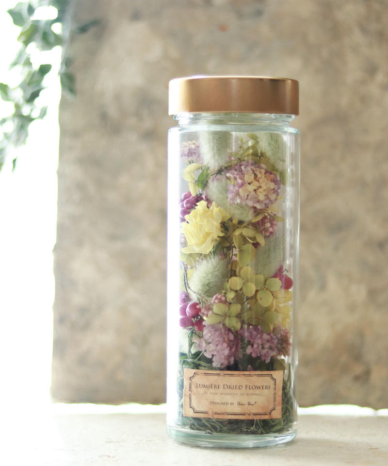 Sale アンティーク調ドライフラワーボトル ルミエールドライフラワー Anhy L1 H
