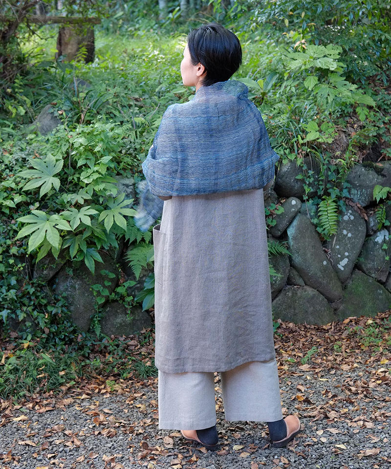 真木テキスタイル 未使用 kotiプルオーバー 手織り