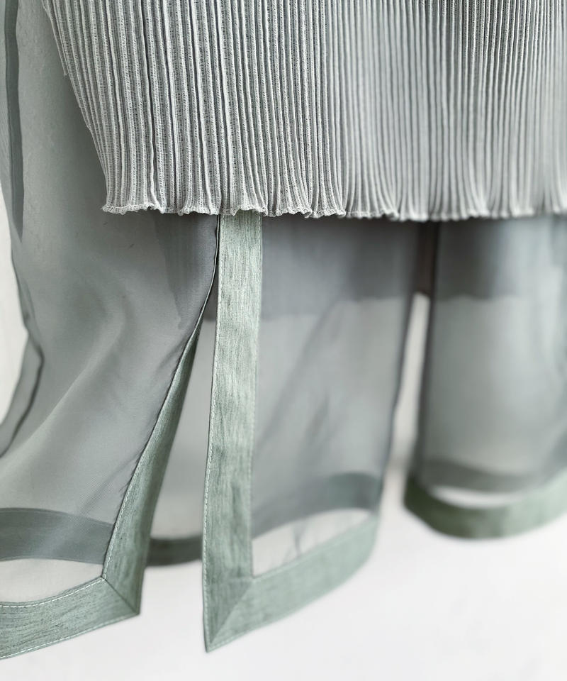 see-through layered pants (green) | nagisa see-through layered pants (green) | nagisa