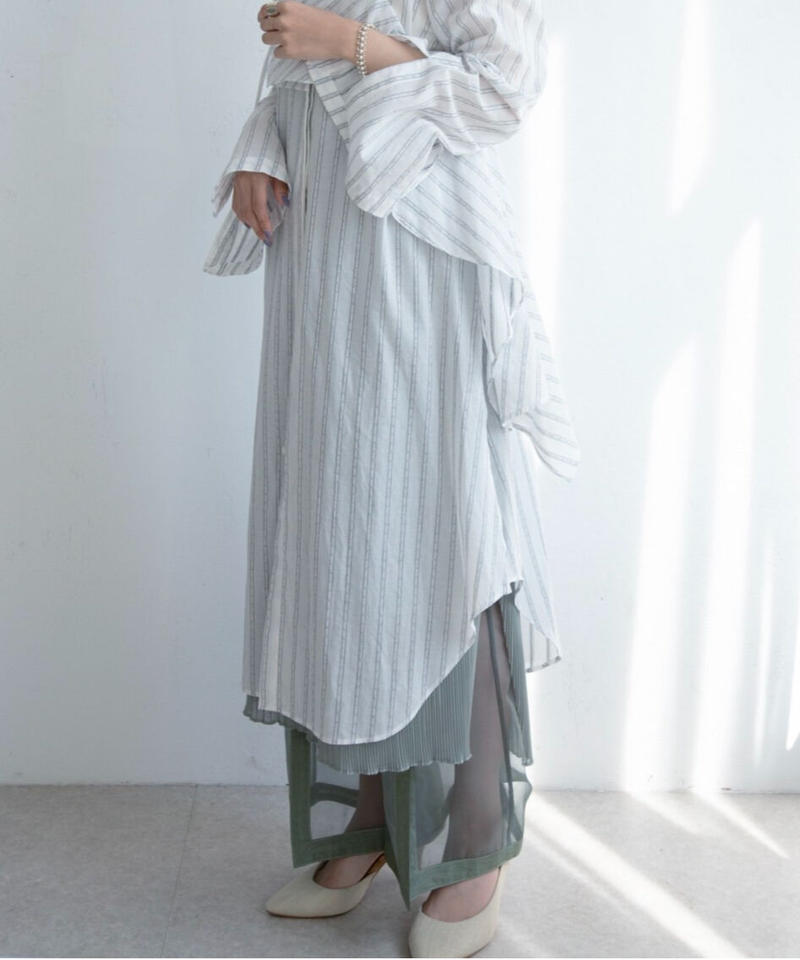 see-through layered pants (green) | nagisa see-through layered pants (green) | nagisa