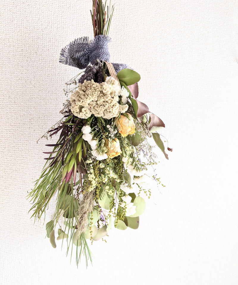 65 Off 送料無料 フレッシュポポラスとケイトウのドライフラワースワッグ フラワー ガーデン Ysn365 Com