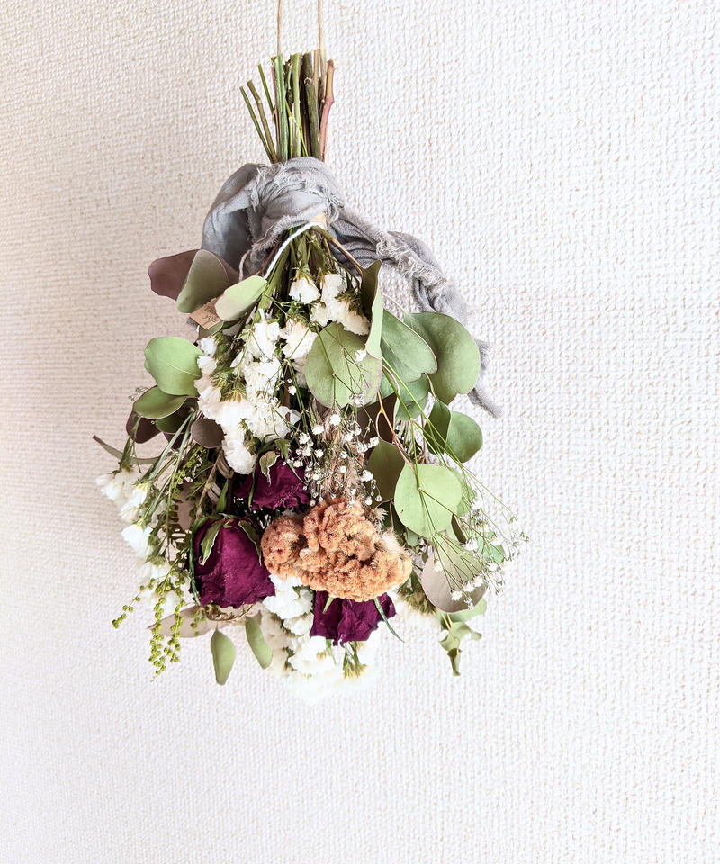 65 Off 送料無料 フレッシュポポラスとケイトウのドライフラワースワッグ フラワー ガーデン Ysn365 Com