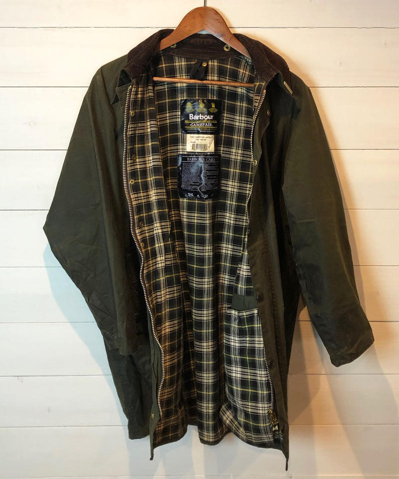90's BARBOUR GAMEFAIR USED / SAGE 】90年代 バブアー 90's BARBOUR GAMEFAIR USED / SAGE 】90年代 バブアー
