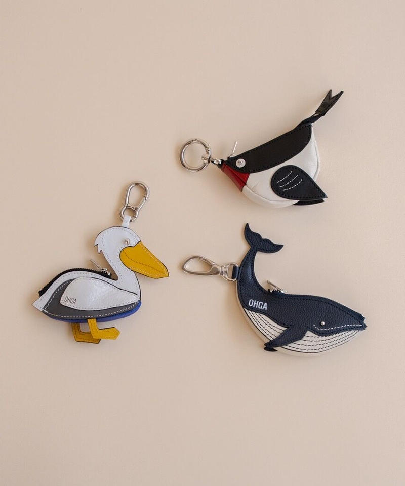 OHGA 本革クジラキーチャーム