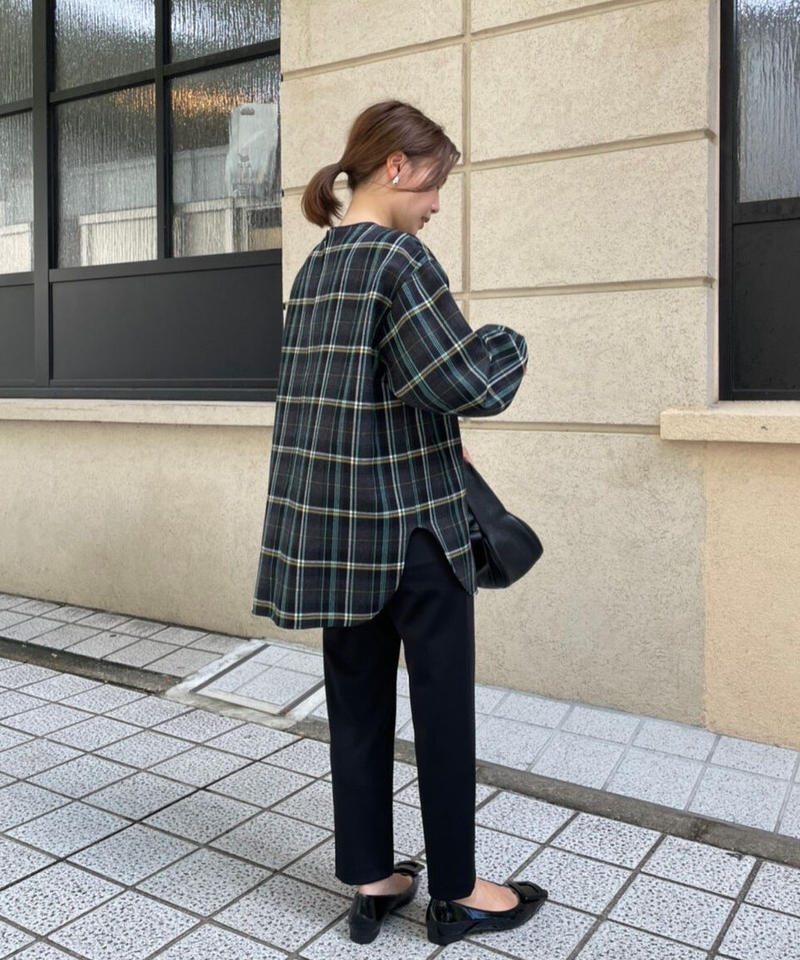 OHGA PAON チェックブラウス