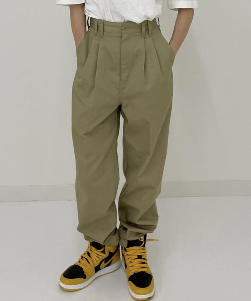 ok.soon×dickies 2タック テーパードチノ-