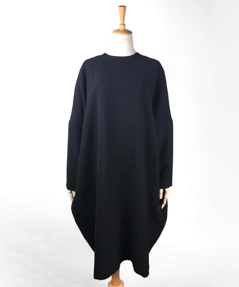 Mizuiro Ind ミズイロインド クルーネックコクーンワイドワンピース 3