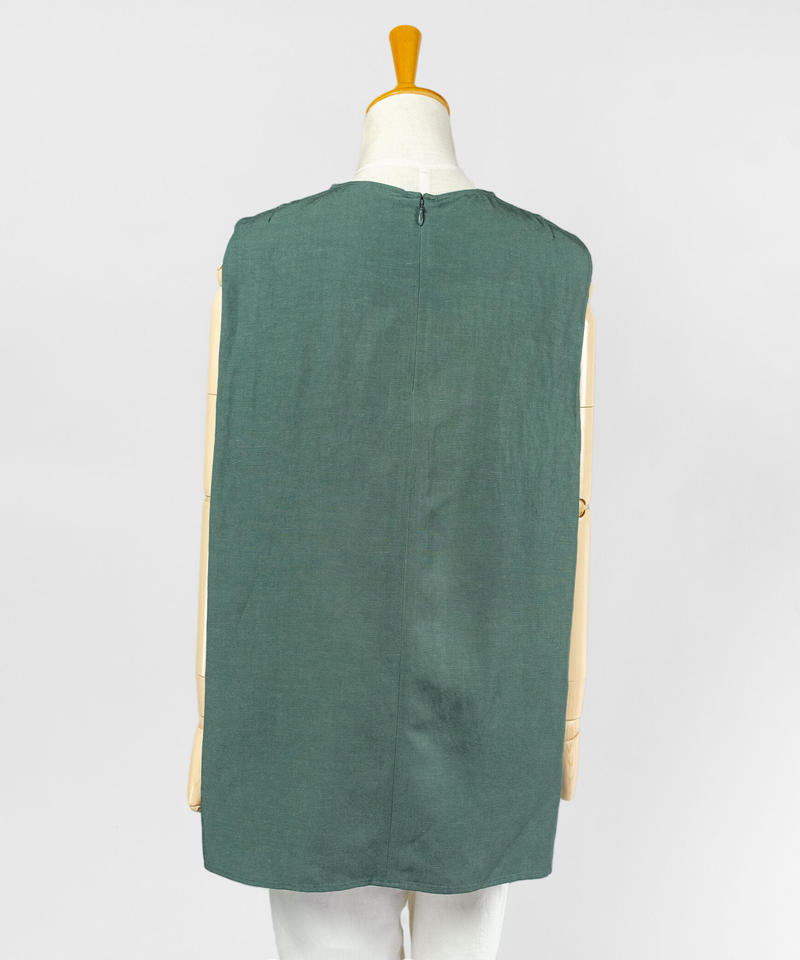 Sacra サクラ Viscose Linen Tumble Top ビスコースリネンタンブル