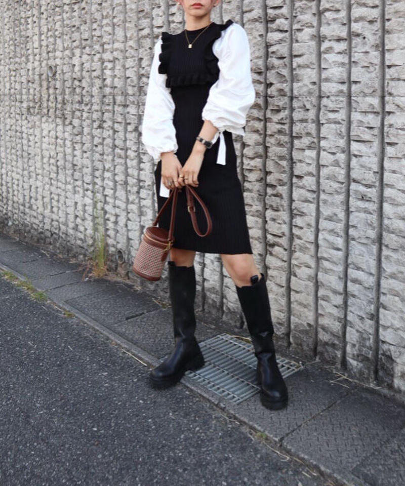 242 ニットフリルワンピース 再入荷なし O S I R I S