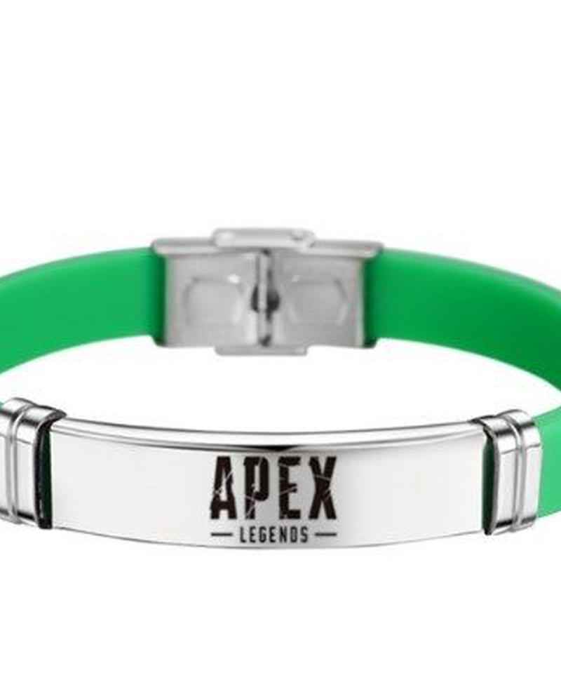Apex Legends ユニセックス ゲームロゴ ステンレススチール ブレスレット シリコン