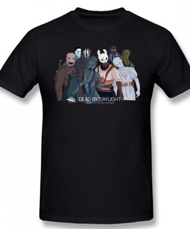 Dead By Daylight キラー大集合 イラストプリント 半袖tシャツ コットン素材