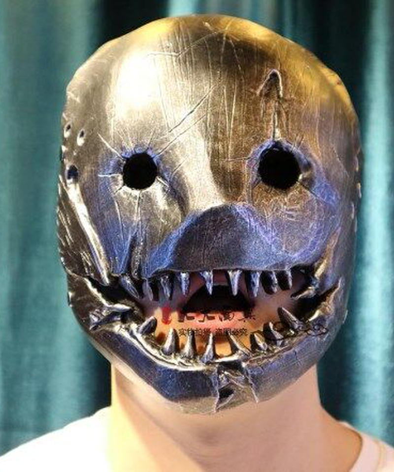 Dead By Daylight キラー トラッパー 仮面 樹脂製 シルバー コスプレ マスク Dead By Daylight キラー トラッパー 仮面 樹脂製 シルバー コスプレ マスク