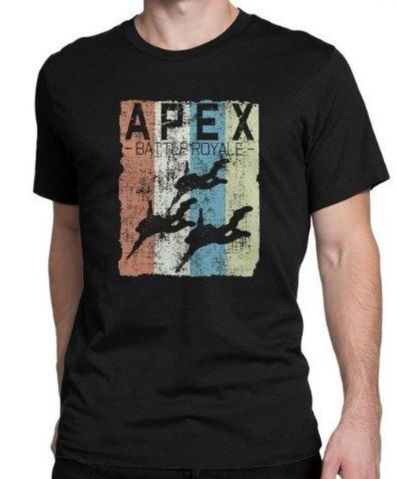 Apex Legends レトロ イラストデザイン メンズ 半袖tシャツ プリント サマー ト