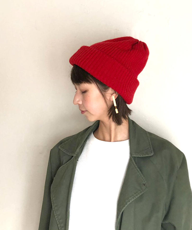 Ca4la カシラ Onm Authentico ニットキャップ Red Pe