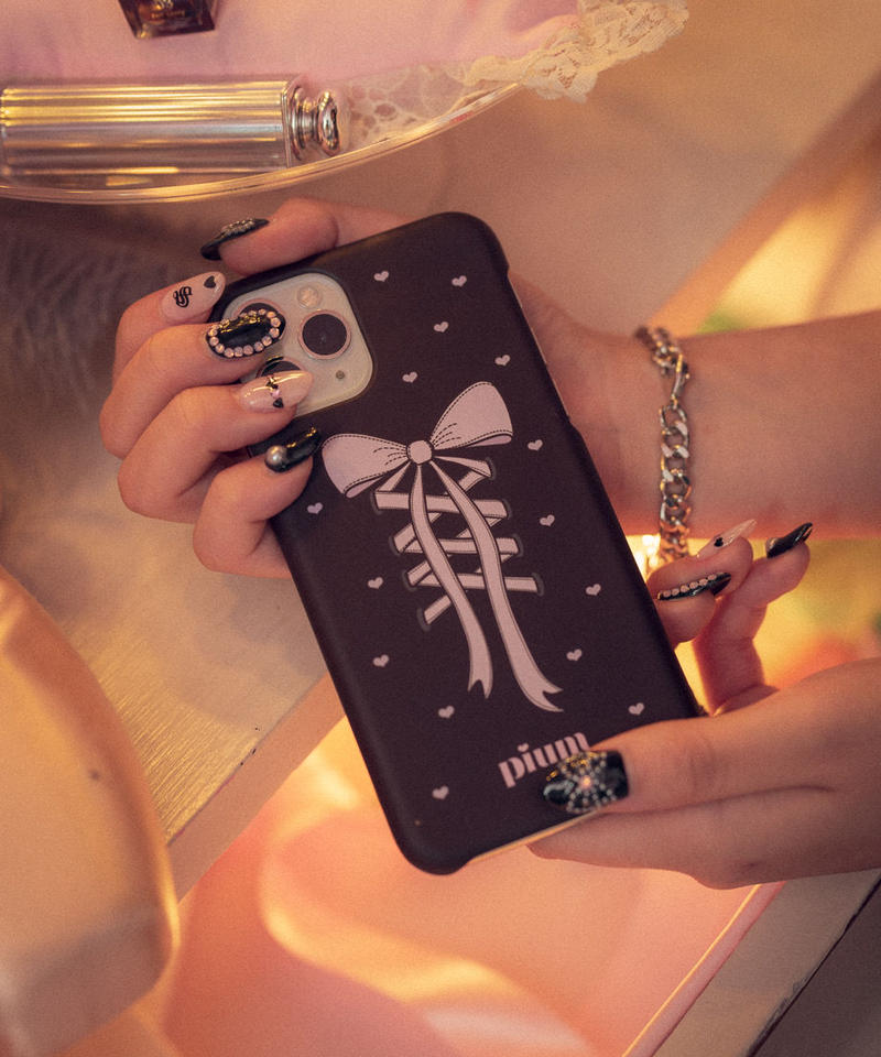 レースアップiphoneケース Pium レースアップiphoneケース Pium