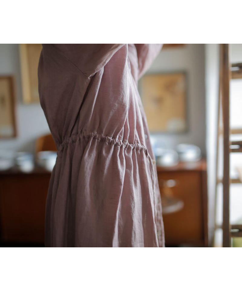 Fog Linen Work Lithuania Linen Onepiece ローズ