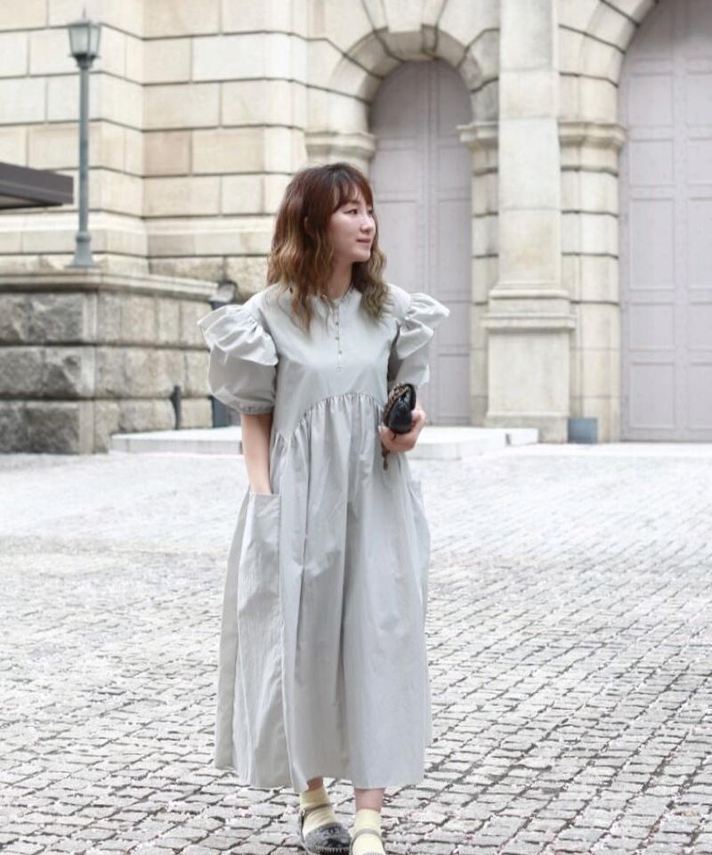 Original パフスリーブワンピース Make Ai