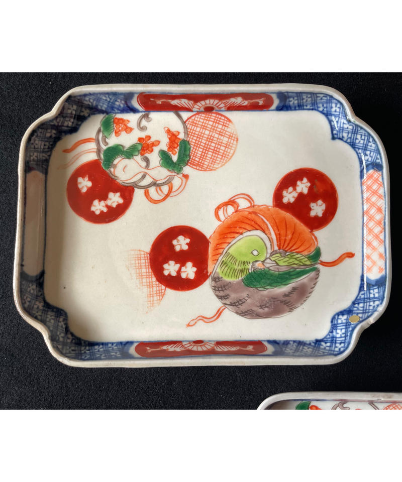 今季ブランド 古伊万里 色絵 長方皿 5枚 双魚紋 直しあり 江戸末期 ltr.com.tr 今季ブランド 古伊万里 色絵 長方皿 5枚 双魚紋 直しあり 江戸末期 ltr.com.tr