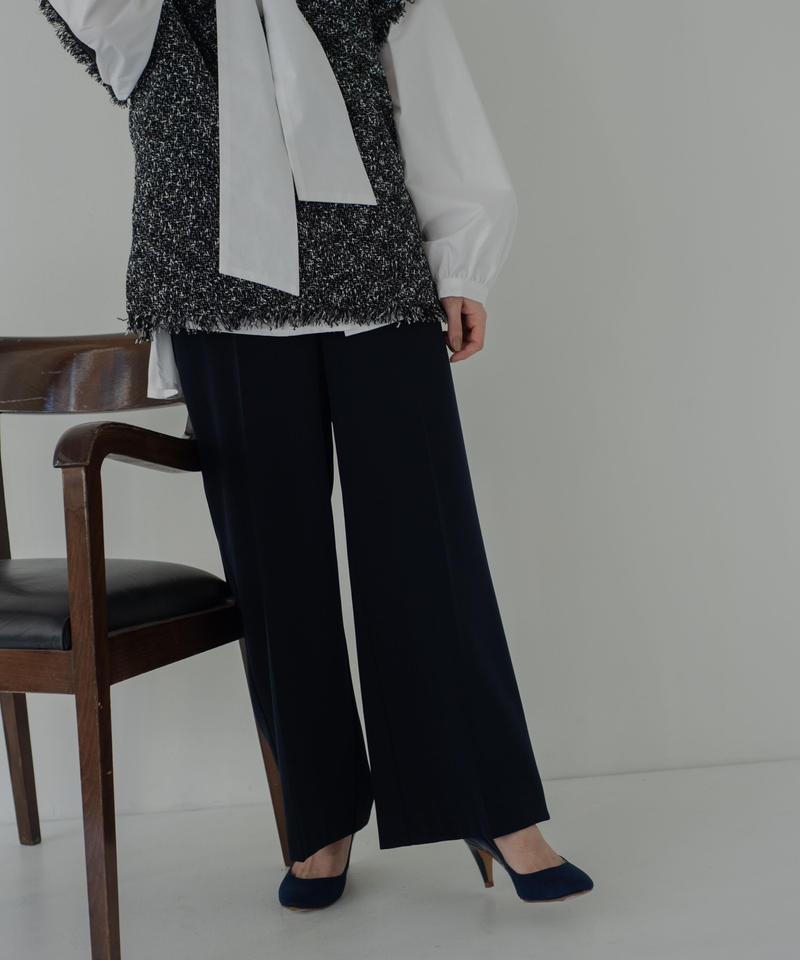 CENTER PRESS WIDE PANTS | RECORSET