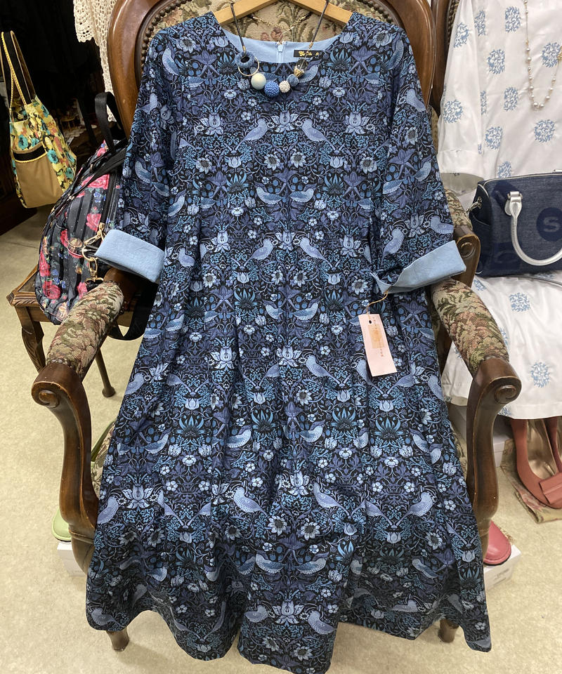 Rs 84 Rose Step ウィリアムモリス生地ワンピース Rose Step