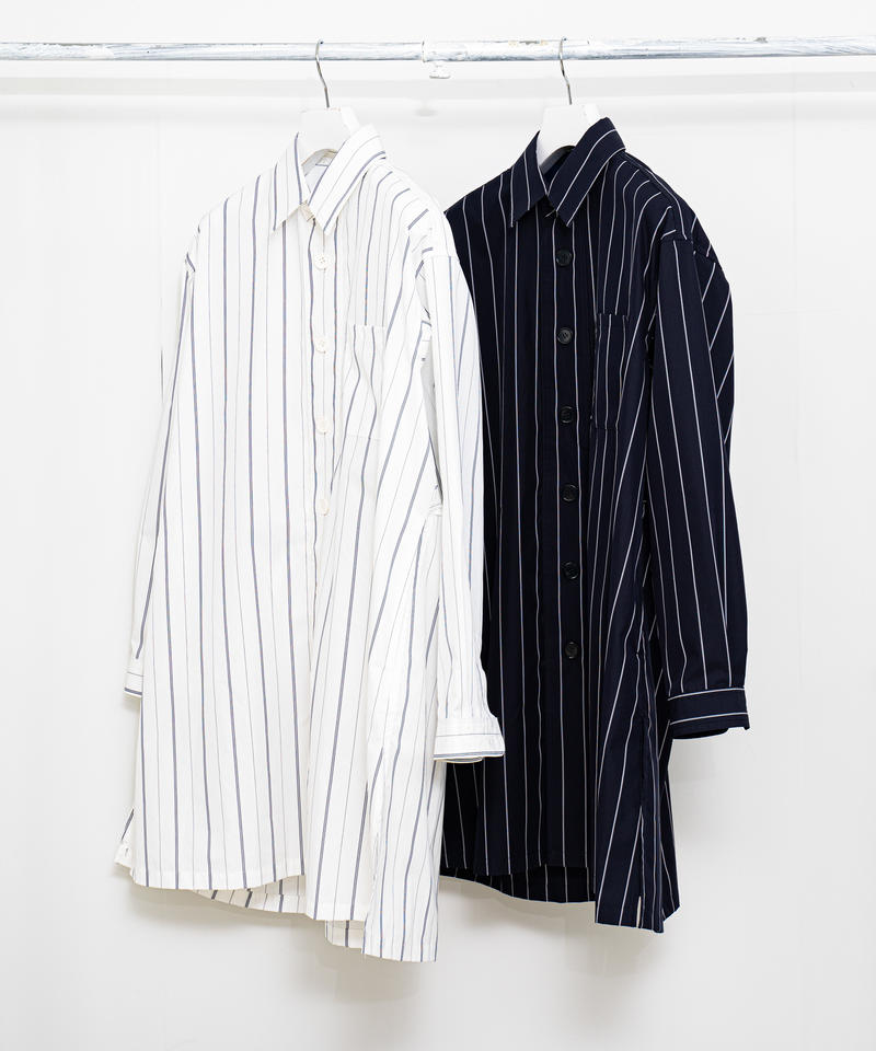 STRIPE SHIRT COAT | CTHY