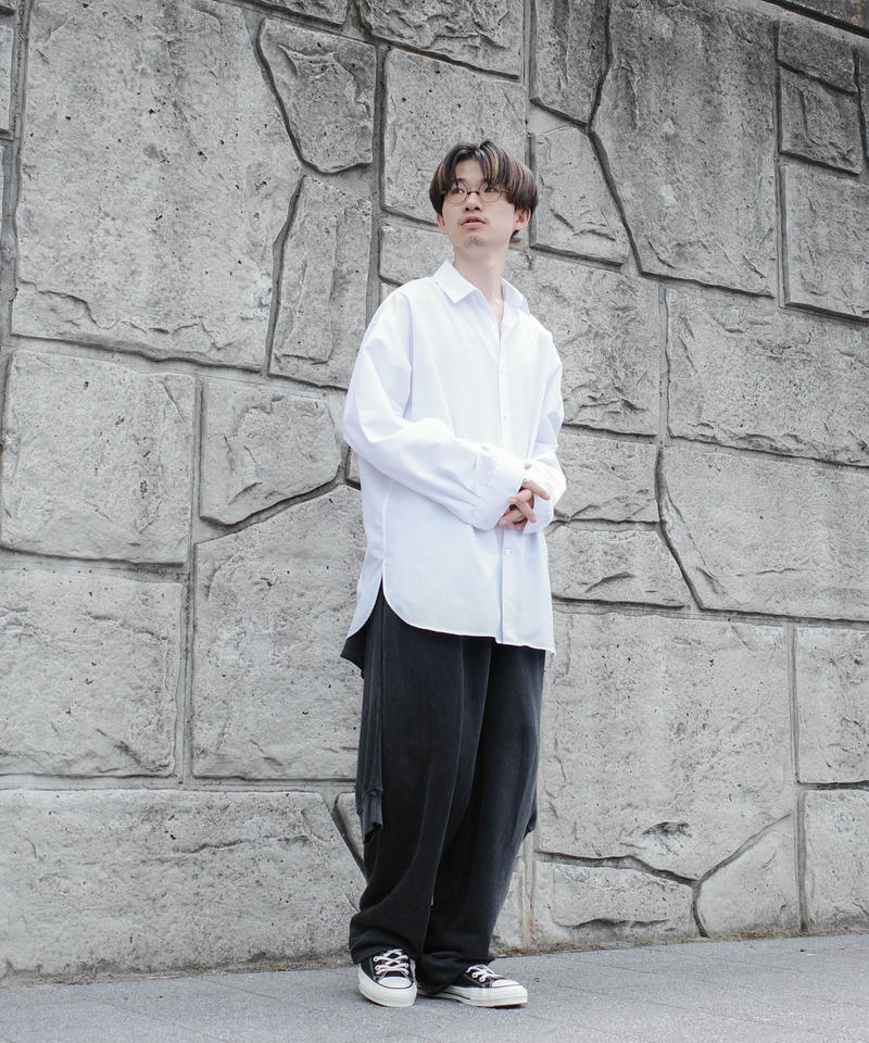 シワにならない白シャツ ロングver Cthy