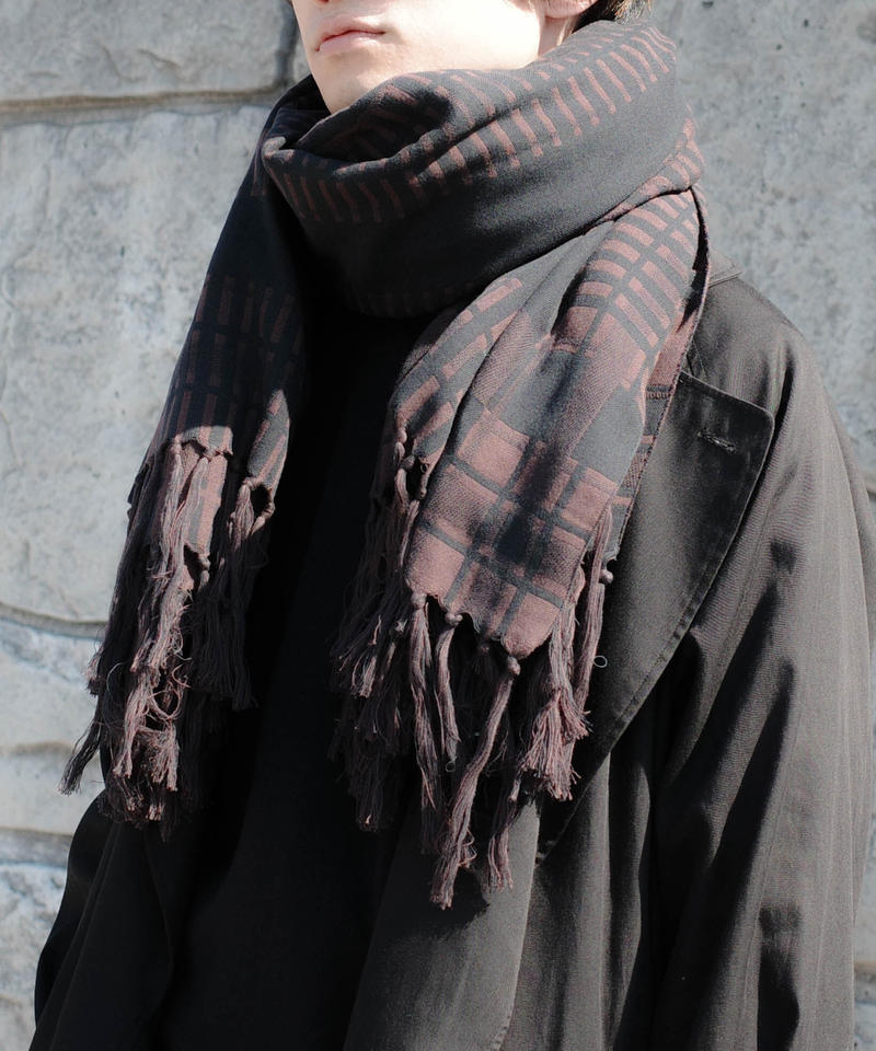 リプレイDeadStock PATTERN LARGE STOLE ブラウン
