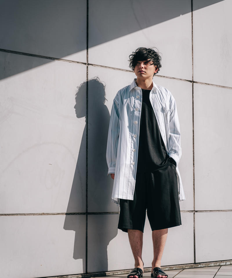 STRIPE SHIRT COAT | CTHY