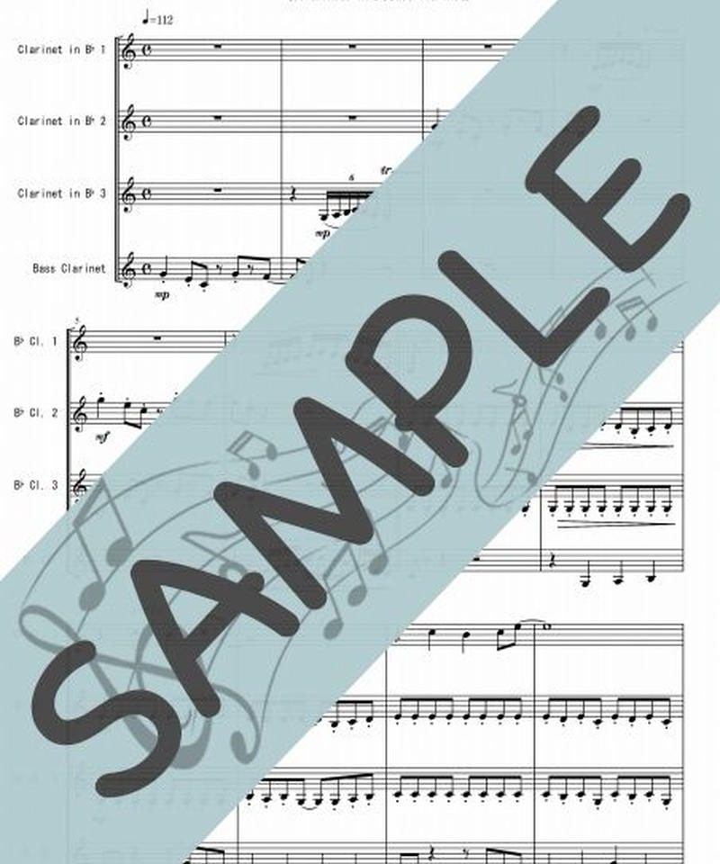 Rj Kql005 01 となりのトトロ 久石譲 クラリネット四重奏 3clari