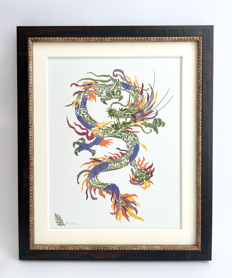アート 和彫り 絵画 登り竜