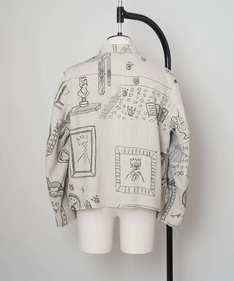 SHINYA KOZUKA HOODED COAT バックグラフィックパッチ www