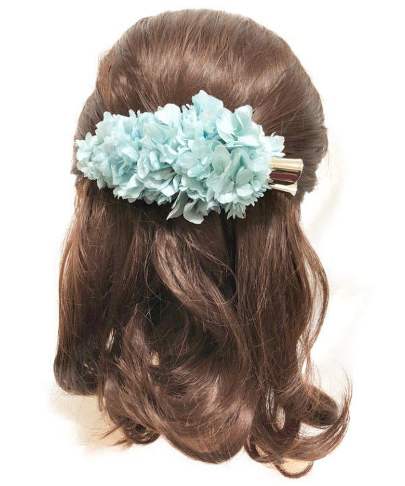 プリザーブドフラワー/ヘアーアクセサリーシリーズ/本当の紫陽花の髪飾り】静かな想いは心に秘め... プリザーブドフラワー/ヘアーアクセサリーシリーズ/本当の紫陽花の髪飾り】静かな想いは心に秘め...
