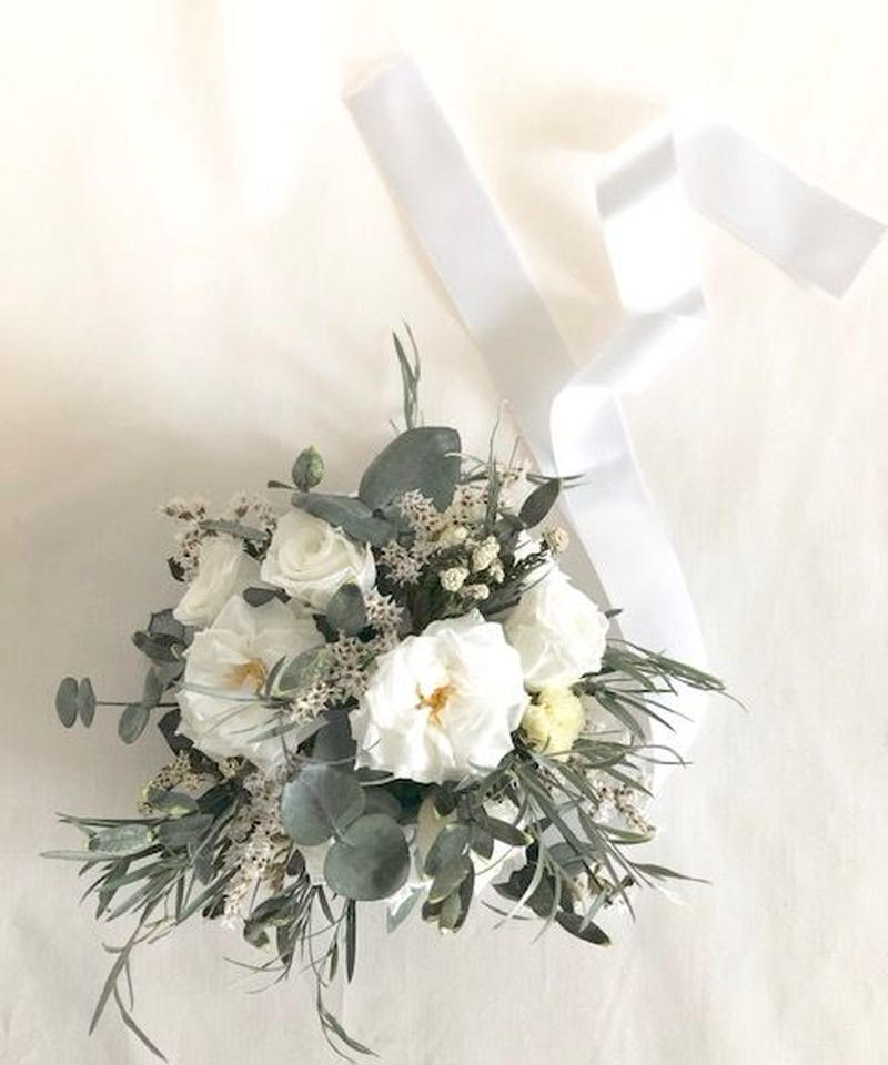 ウェディングフラワー リストレットブーケ プリザーブドフラワー 世都華