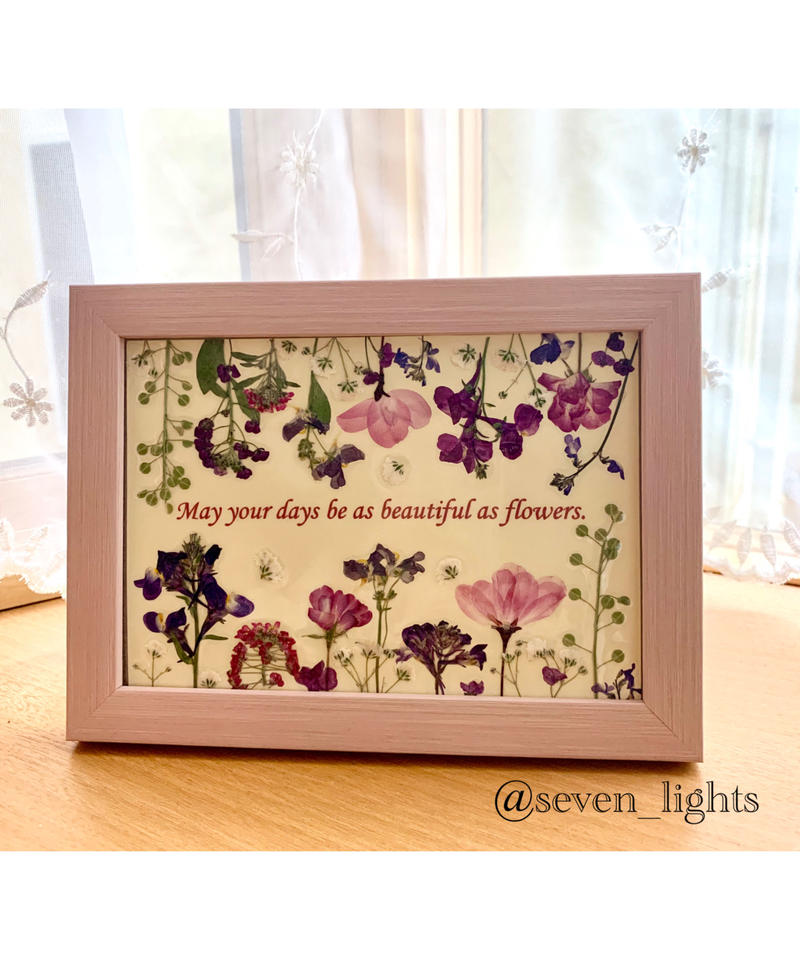 Saika 押し花フレームs ピンク 押し花 Shop