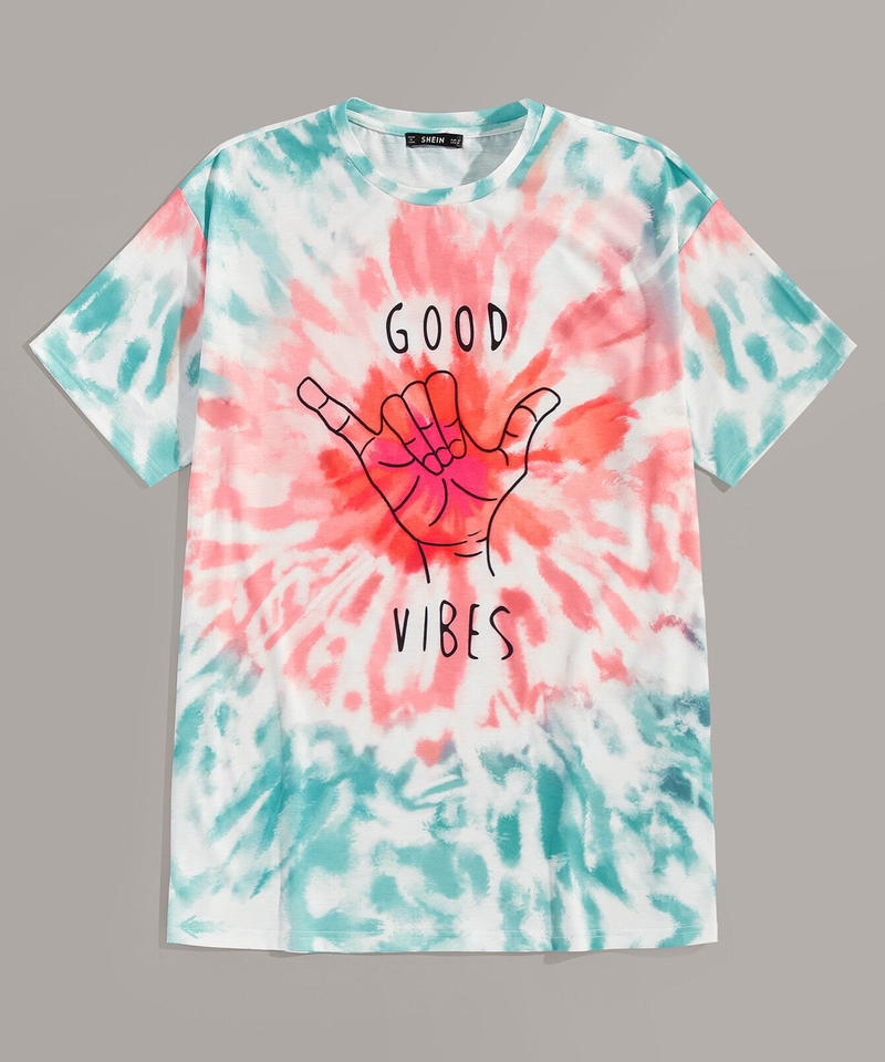 グラフィックデザインｔシャツ Good Vibes Mlukustore