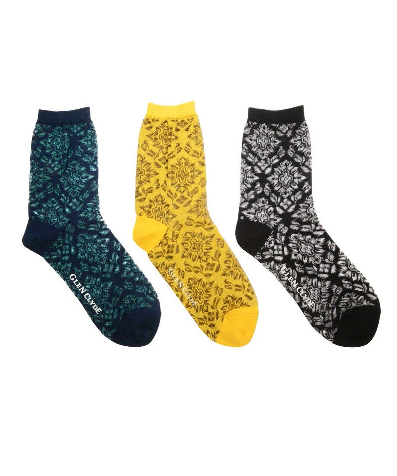 Fleur 花柄ソックス Glen Clyde Sockclub Tokyo