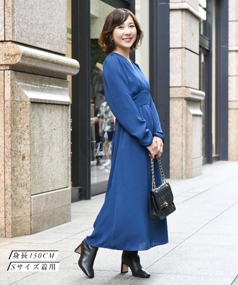 ウエストリボンカシュクールワンピース 品番 213fa001 Hello By Fumi