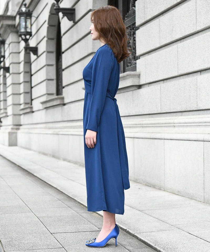 ウエストリボンカシュクールワンピース 品番 213fa001 Hello By Fumi