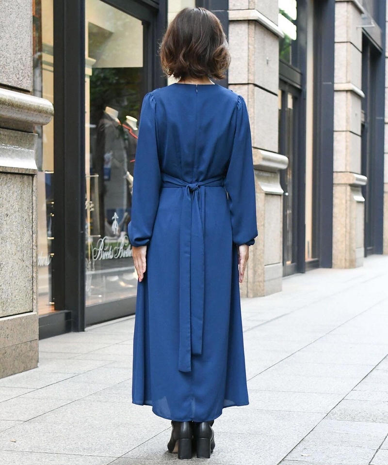 ウエストリボンカシュクールワンピース 品番 213fa001 Hello By Fumi