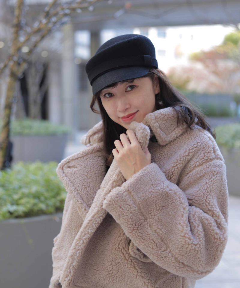 MINAMI TANAKA×CLANE OVER ツイードコート ブラック クラネ×田中みな実